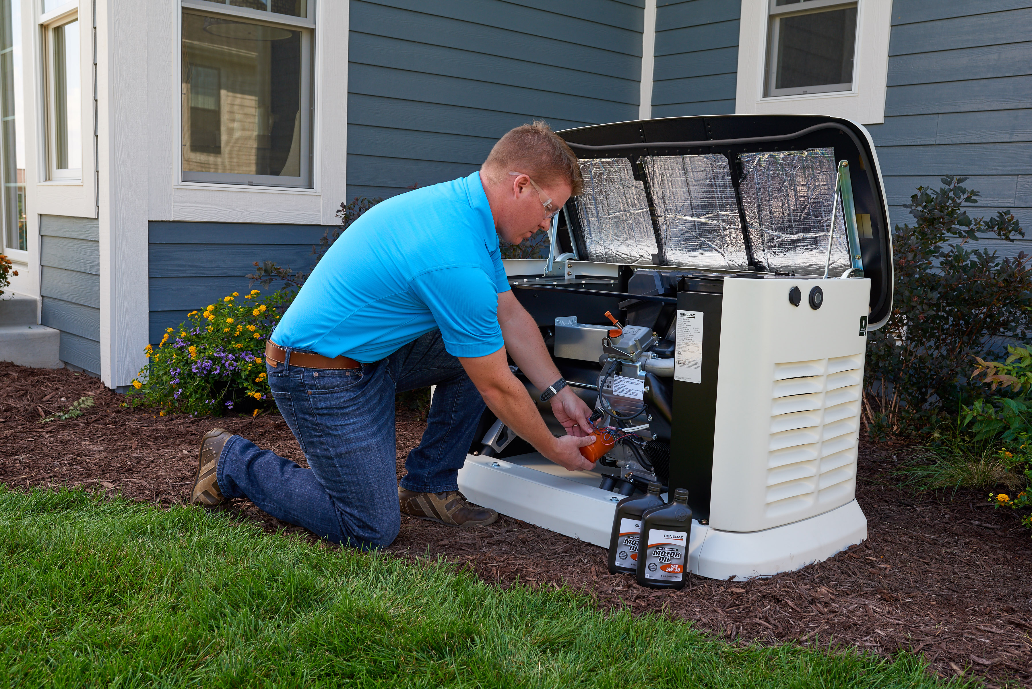 Our Generac Air-Cooled HSB Generator Tune ups start at $205 a year.